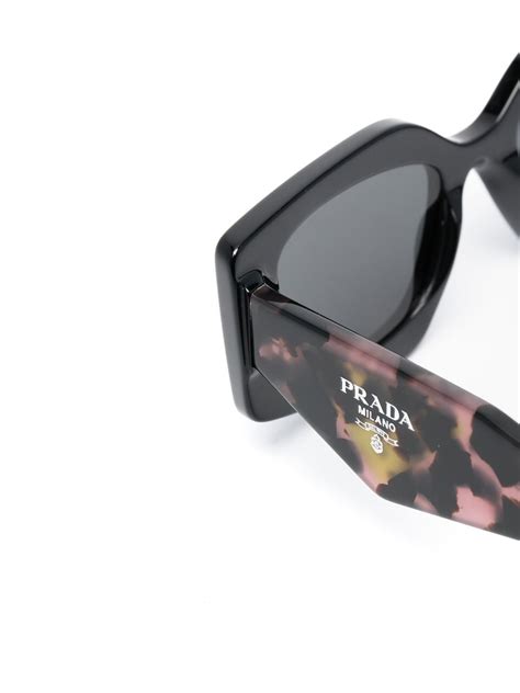 prada leopard print sunglasses|Prada Eyewear Leopard Print Tinted Sunglasses.